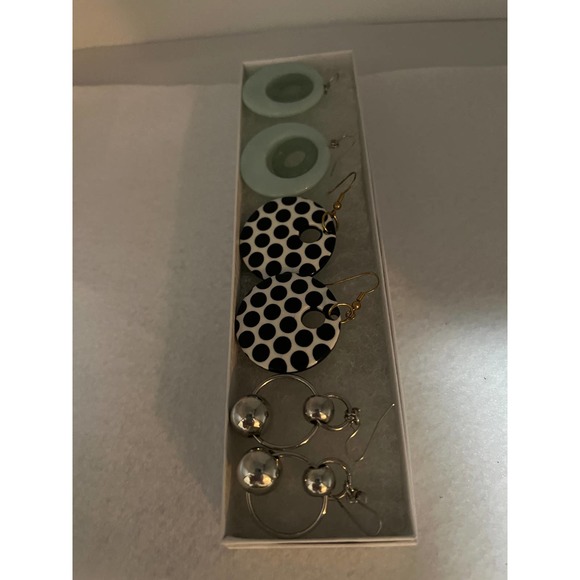 Lot of 3 Pairs French Hook Fashion Earrings - Picture 8 of 8